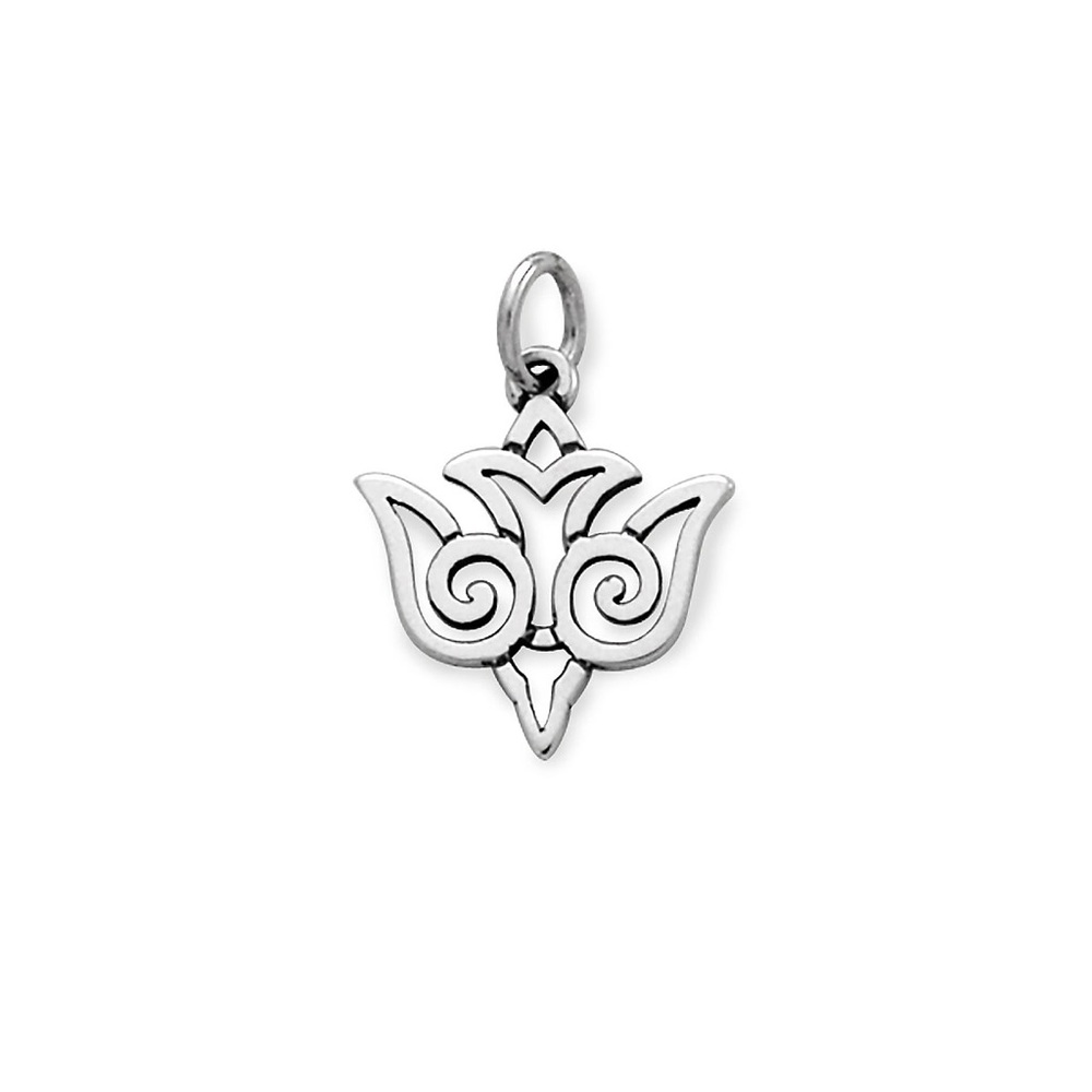 James Avery Open Dove Charm Necklace Silver